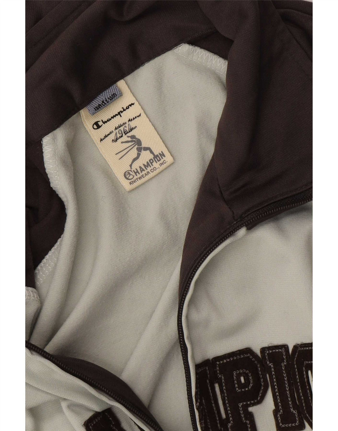 Champion Mens Graphic Tracksuit Top Jacket Medium Grey Colourblock