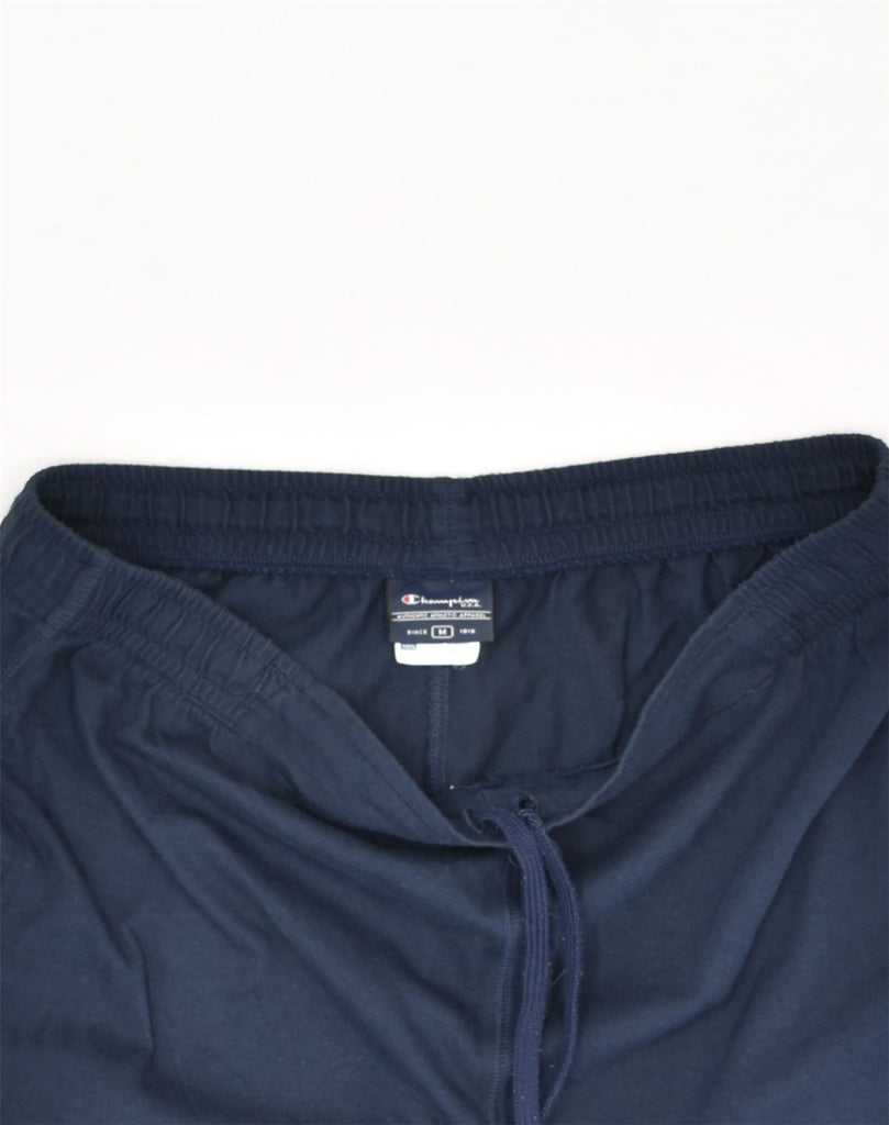 CHAMPION Mens Tracksuit Trousers Medium Navy Blue Cotton | Vintage Champion | Thrift | Second-Hand Champion | Used Clothing | Messina Hembry 