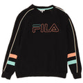 Fila Womens Graphic Sweatshirt Jumper UK 8 Small Black Cotton