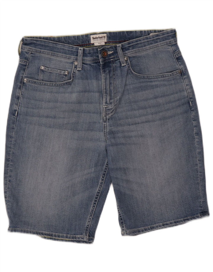Timberland Mens Denim Shorts W32 Medium Blue