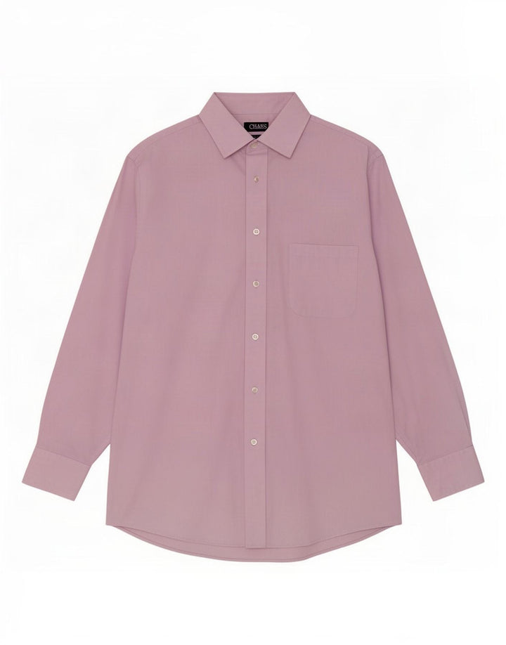 Chaps Mens Regular Fit Shirt Size 15 1/2 Medium Purple Cotton
