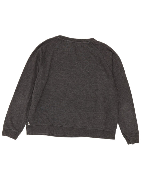 Levi's Womens Graphic Sweatshirt Jumper UK 18 XL Grey Cotton