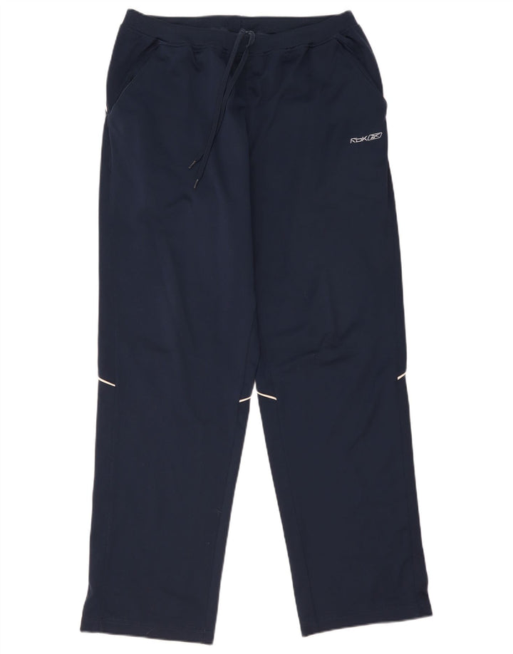 Reebok Mens Tracksuit Trousers Large  Navy Blue Polyester