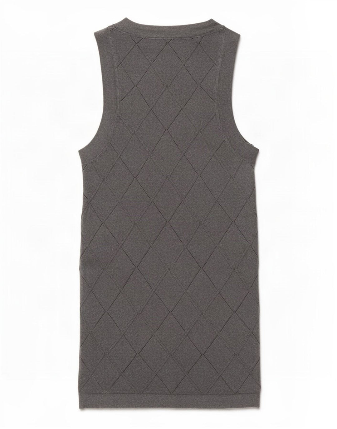 Zara Womens Vest Top UK 6 XS Grey Geometric Viscose