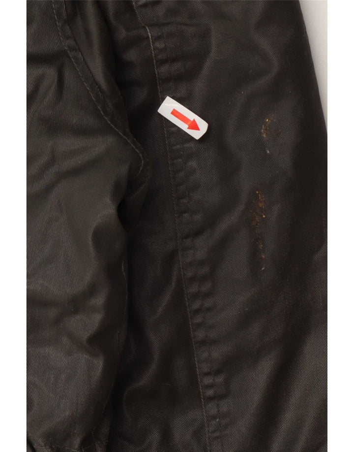 Threadbare Mens Hooded Waxed Cotton Jacket UK 40 Large Green