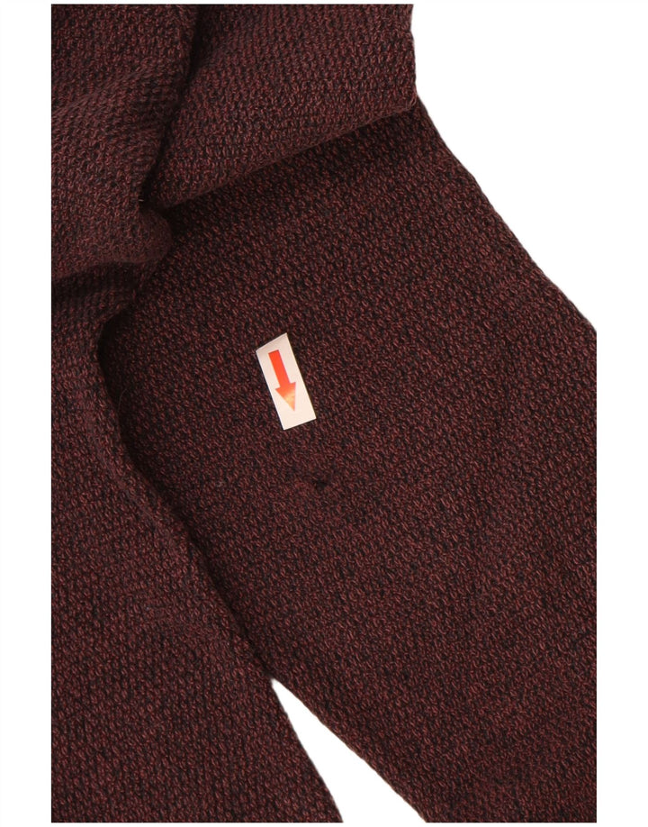 Jack & Jones Mens Crew Neck Jumper Sweater Medium Burgundy Cotton