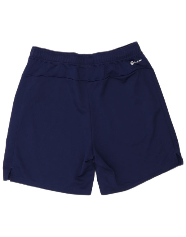 Adidas Mens Aeroready Regular Fit Sport Shorts Large Navy Blue Polyester