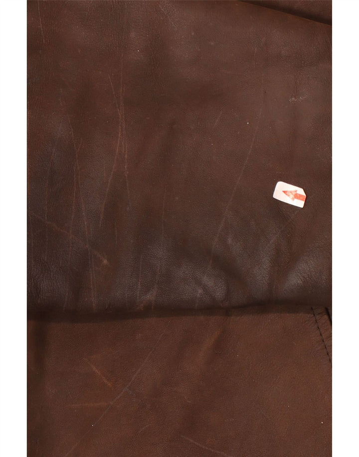 New Collection Mens Suede Jacket UK 44 2XL Brown Leather
