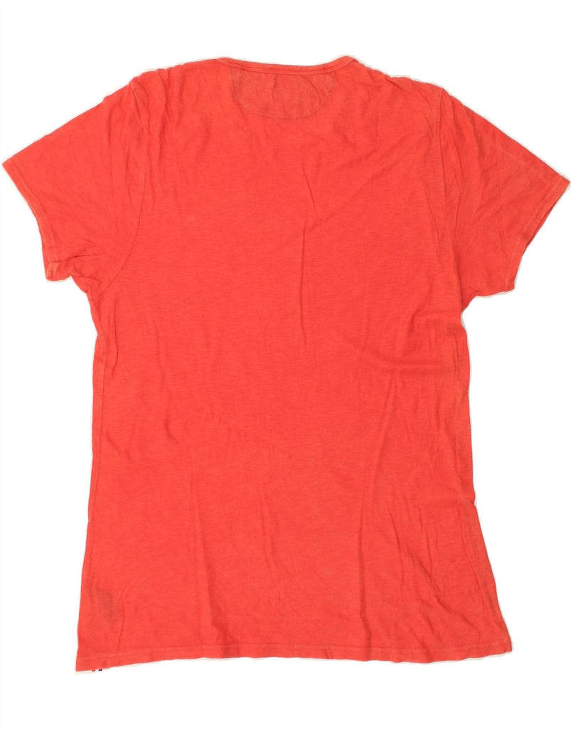 SCHOTT Mens Graphic T-Shirt Top XL Red Cotton | Vintage Schott | Thrift | Second-Hand Schott | Used Clothing | Messina Hembry 