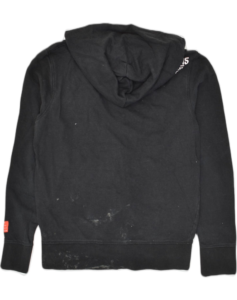 JACK & JONES Mens Zip Hoodie Sweater Small Black Cotton | Vintage Jack & Jones | Thrift | Second-Hand Jack & Jones | Used Clothing | Messina Hembry 