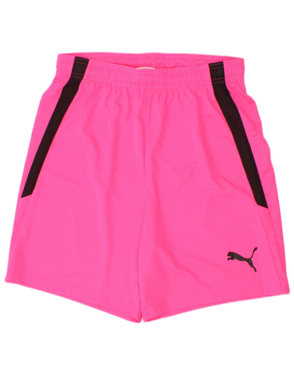 Puma Girls Sport Shorts 15-16 Years Pink Colourblock