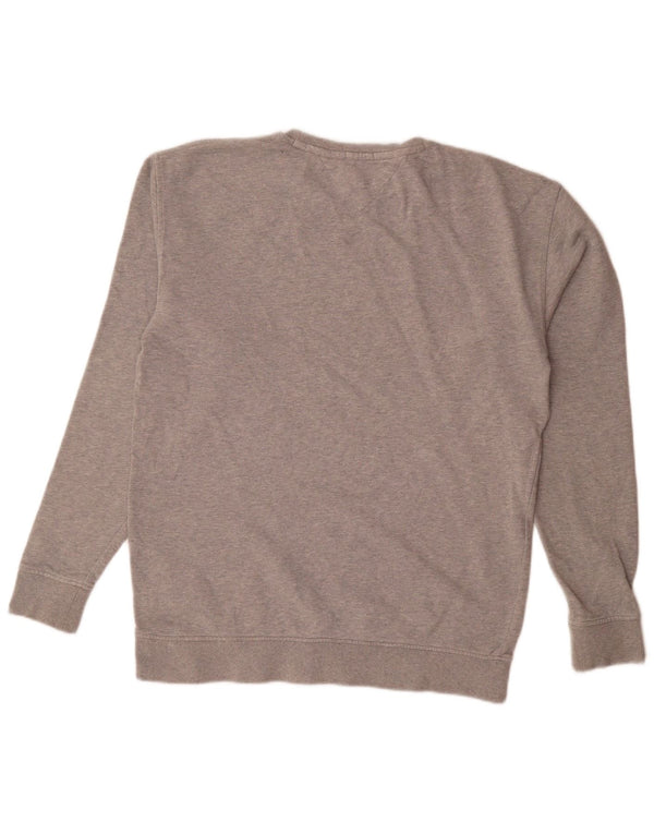 Tommy Hilfiger Mens Relaxed Fit Sweatshirt Jumper Small Grey Flecked Cotton
