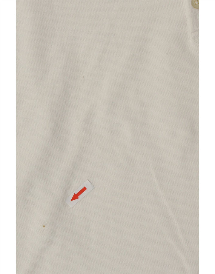 Polo Ralph Lauren Womens Polo Shirt Large Off White Cotton