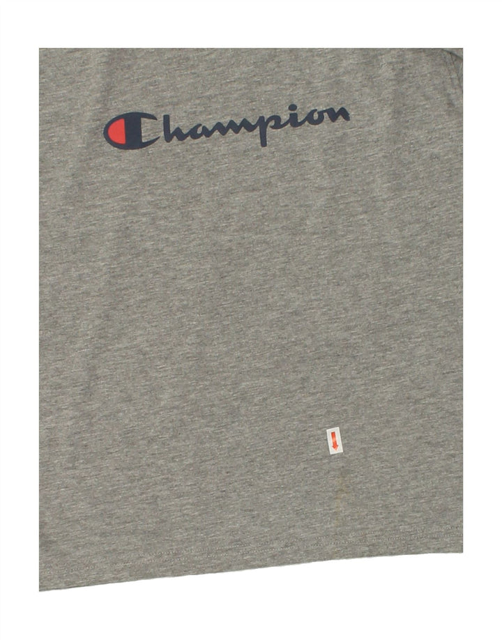 CHAMPION Boys Graphic T-Shirt Top 7-8 Years Grey Cotton Vintage Champion and Second-Hand Champion from Messina Hembry 