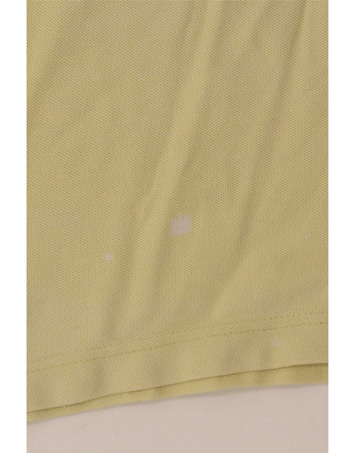 Fila Womens Polo Shirt UK 14 Medium Yellow