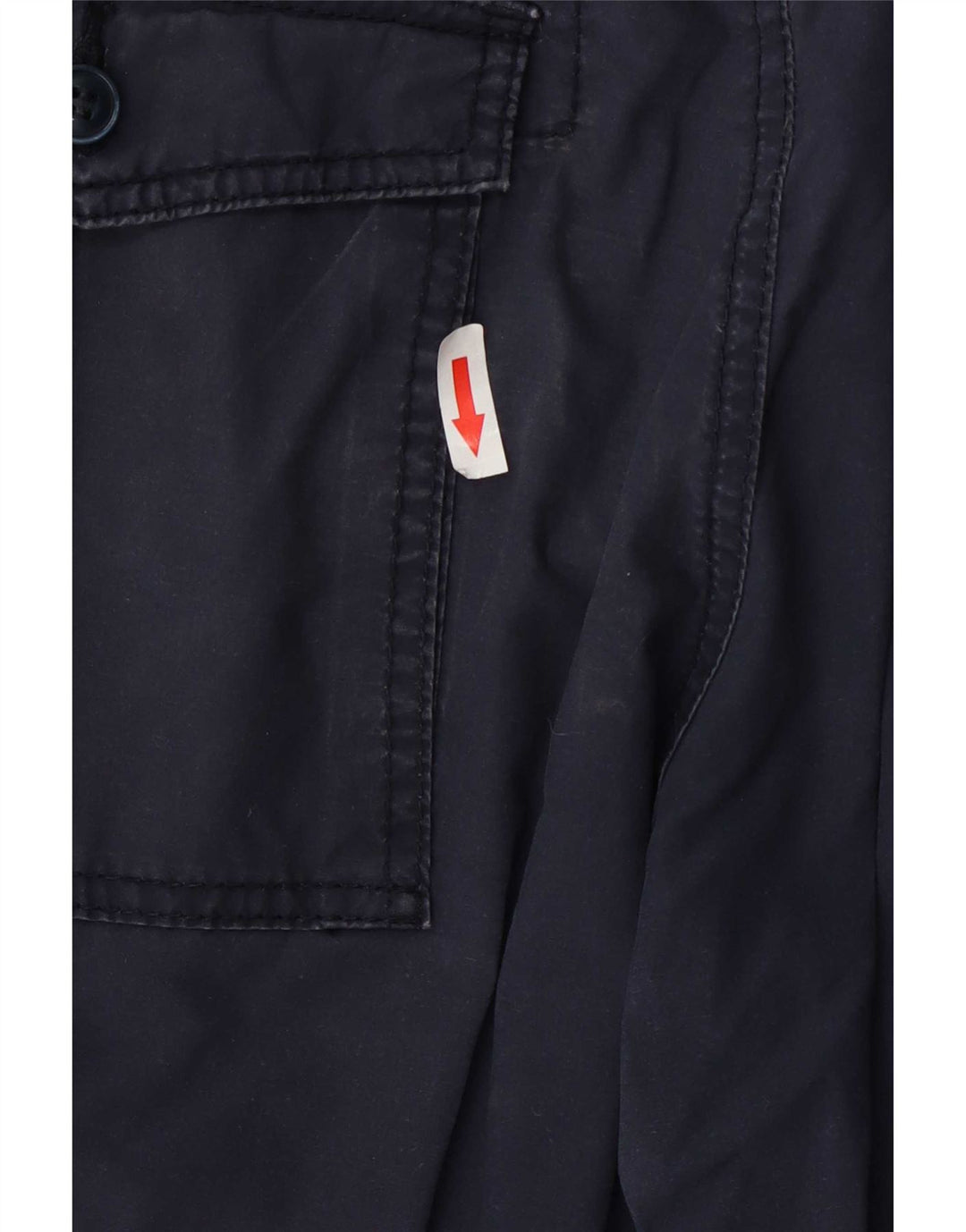 Calvin Klein Mens Chino Shorts W32 Medium Navy Blue Cotton