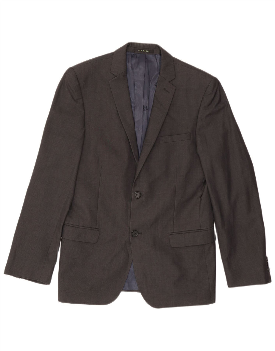 Ted Baker Mens 2 Button Blazer Jacket UK 38 Medium Grey Wool