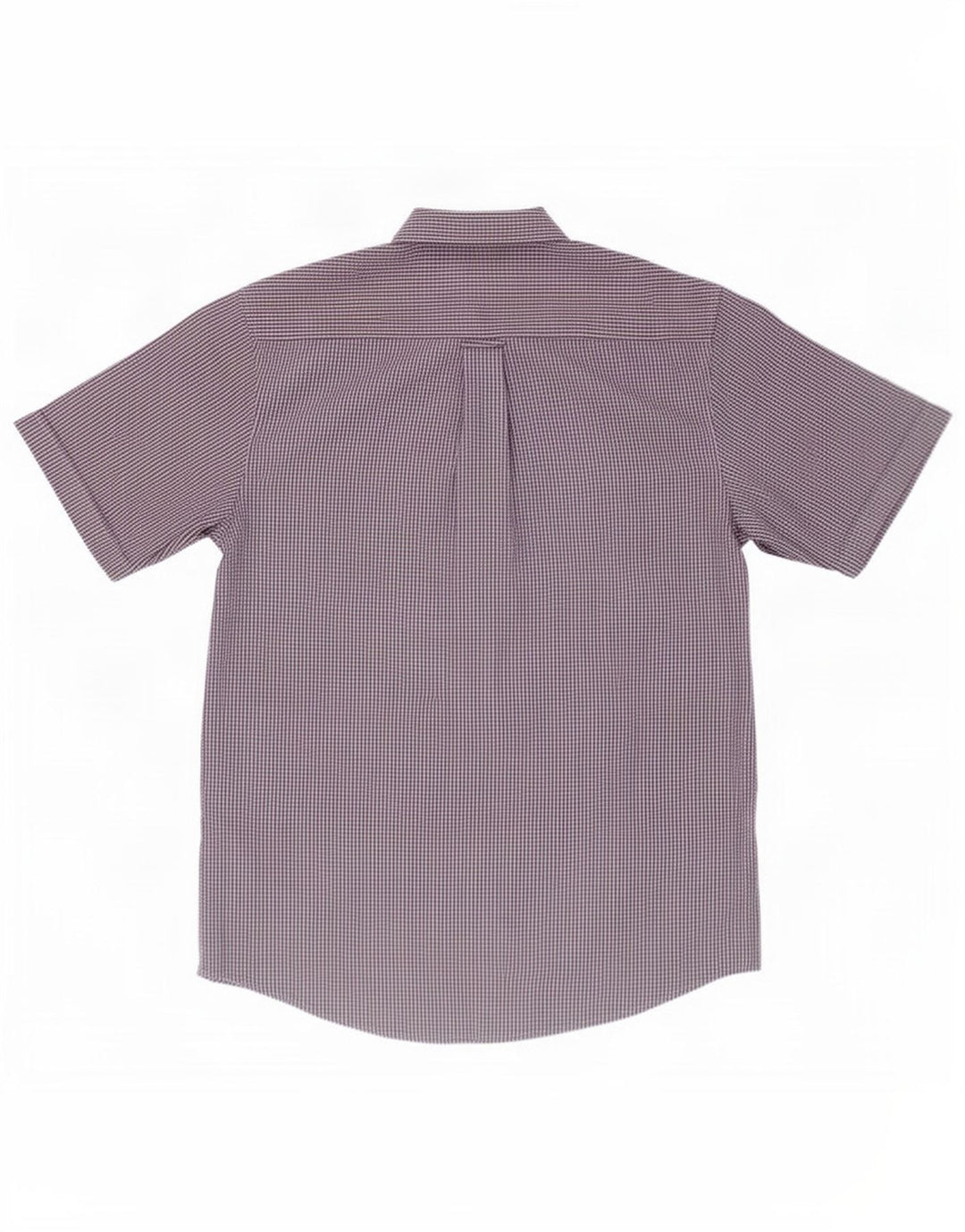 James Perse Mens Short Sleeve Shirt Small Blue Check Polyester