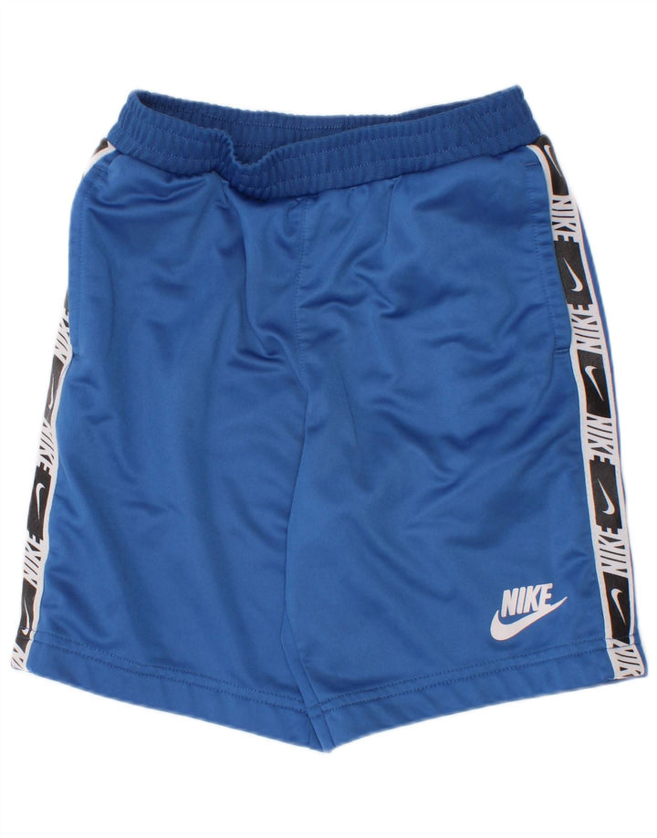 Nike Boys Graphic Sport Shorts 6-7 Years Large Blue Colourblock Polyester