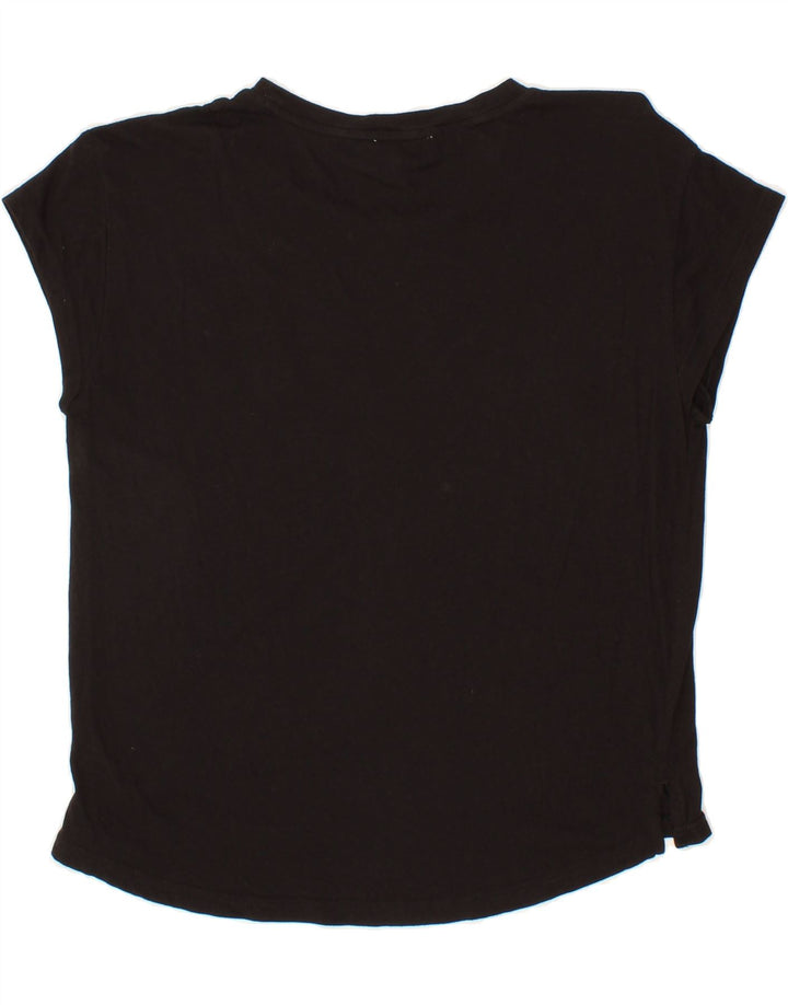 PUMA Womens Graphic T-Shirt Top UK 14 Medium Black Vintage Puma and Second-Hand Puma from Messina Hembry 