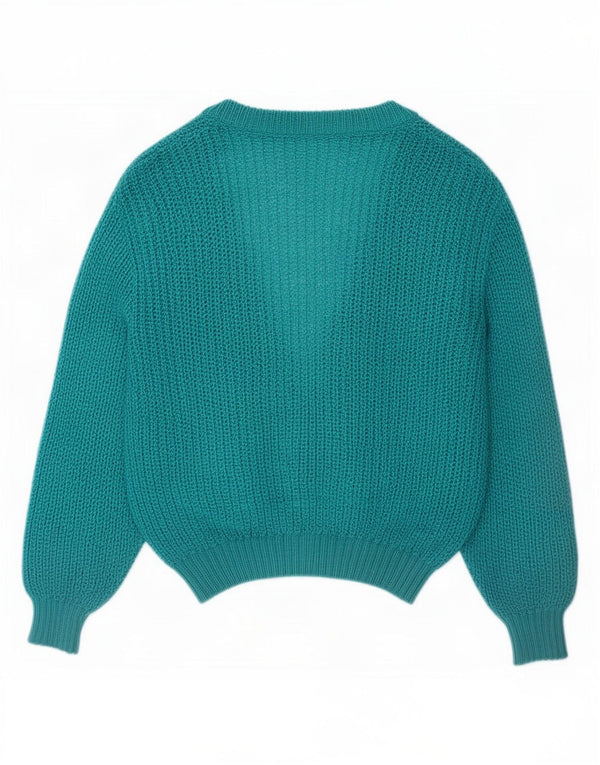 Vintage Womens Cardigan Sweater UK 16 Large Blue