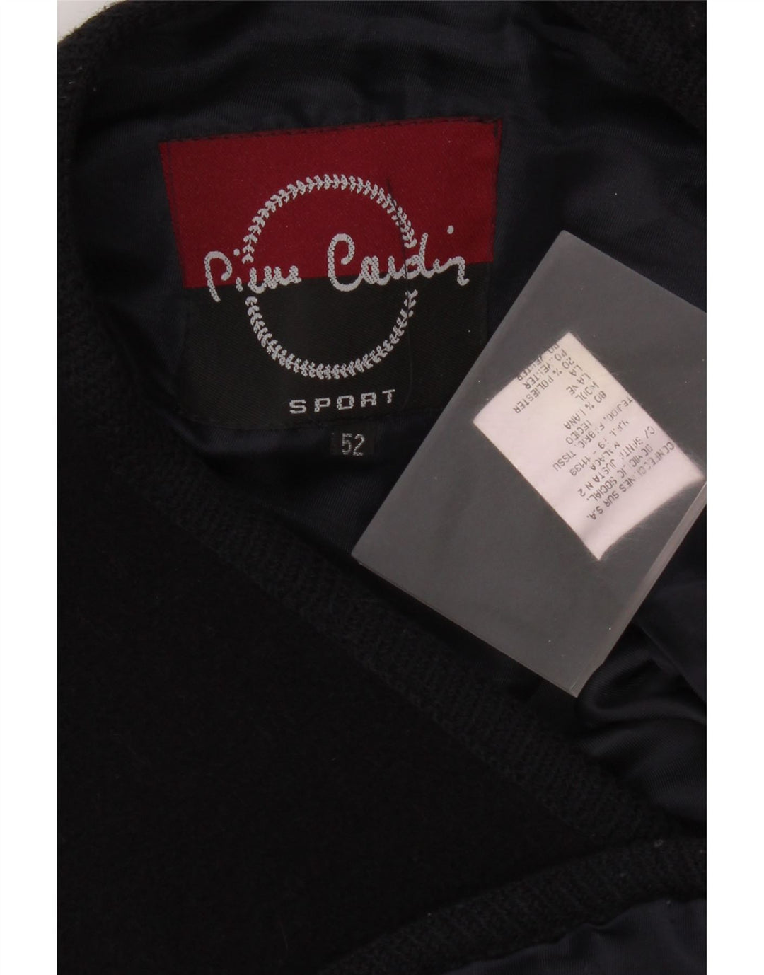 Pierre Cardin Mens Waistcoat IT 52 Large Navy Blue Wool