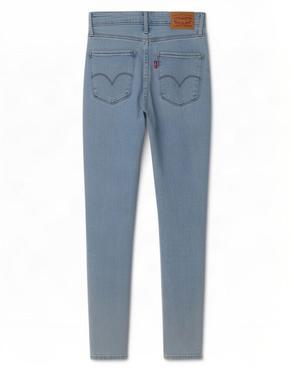 Levi's Womens 721 High Rise Skinny Jeans W25 L28 Blue Cotton