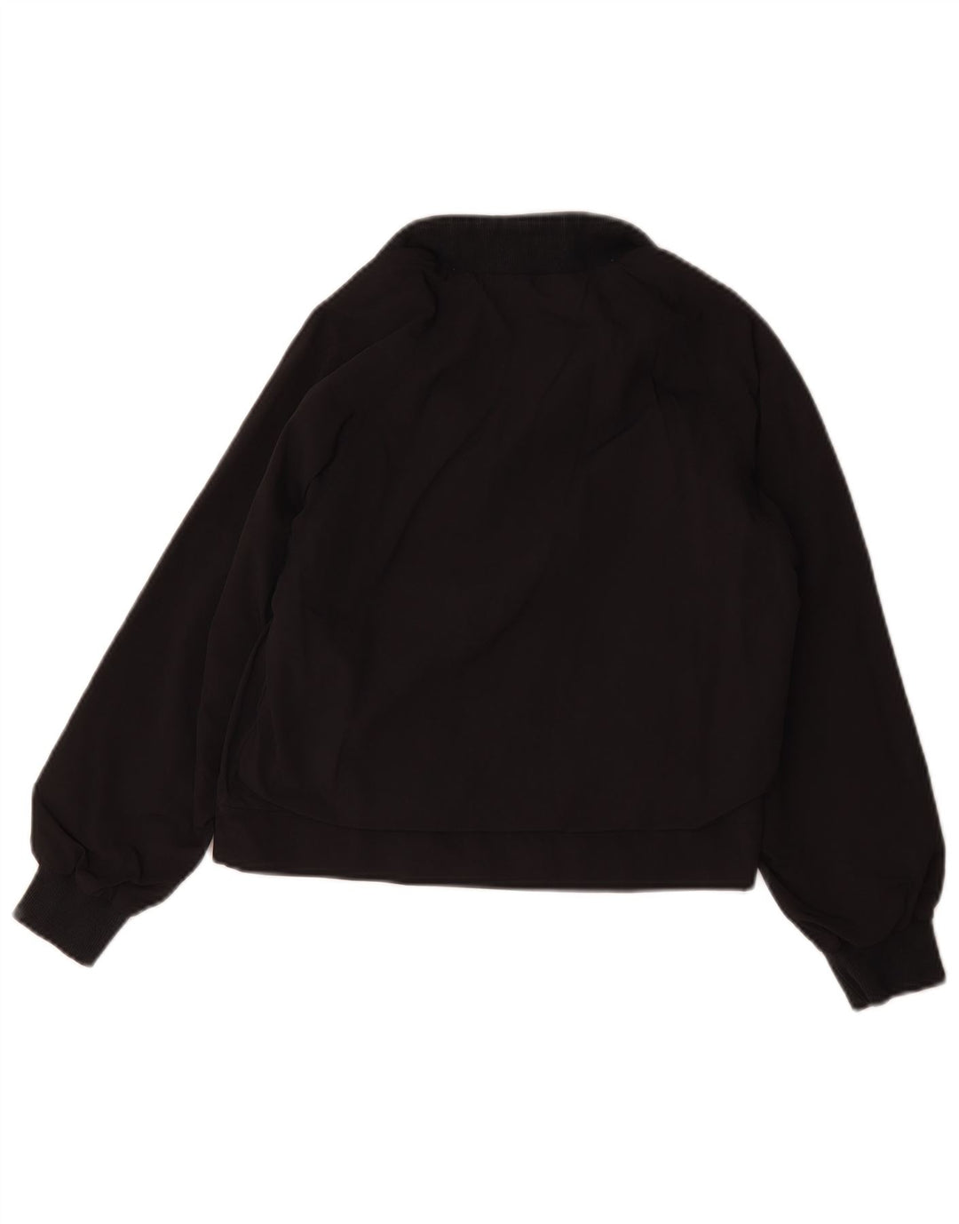 Adidas Girls Tracksuit Top Jacket 9-10 Years Black Polyamide