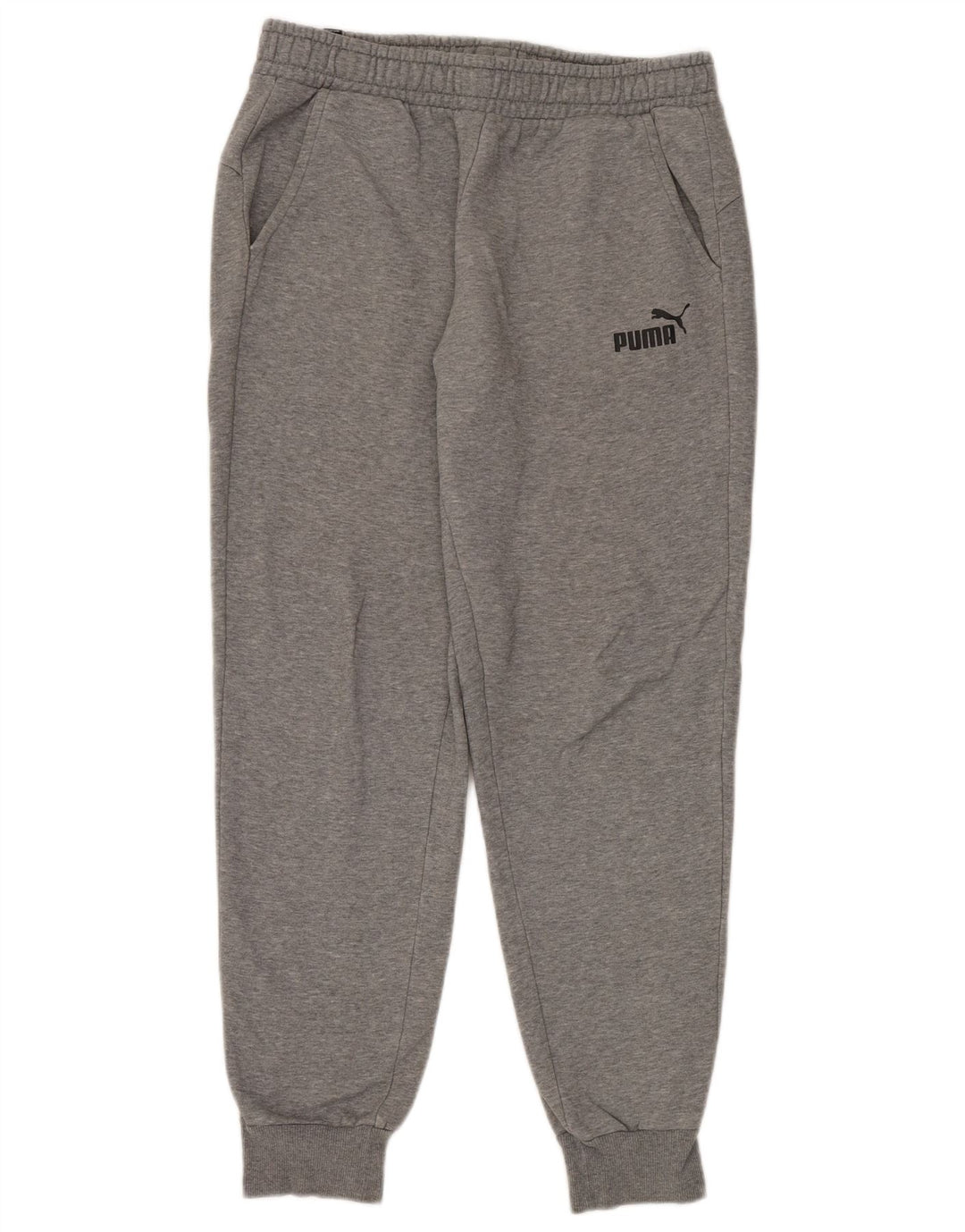 PUMA Mens Tracksuit Trousers Joggers Large  Grey Cotton