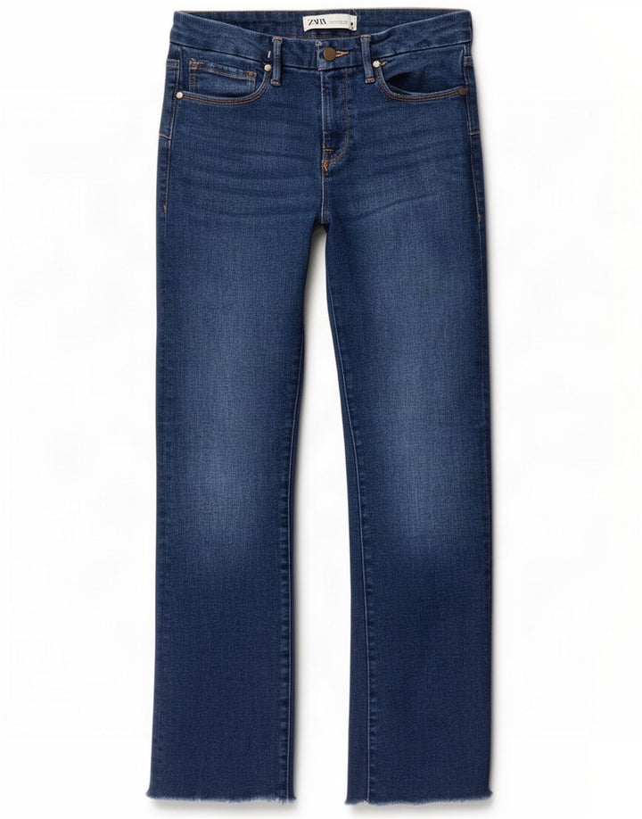 Zara Womens Straight Jeans EU 38 Small W28 L29 Blue