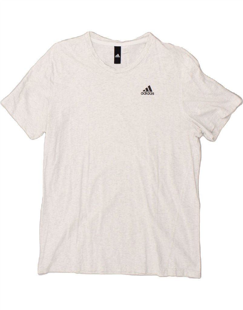 ADIDAS Mens T-Shirt Top Medium Grey | Vintage Adidas | Thrift | Second-Hand Adidas | Used Clothing | Messina Hembry 