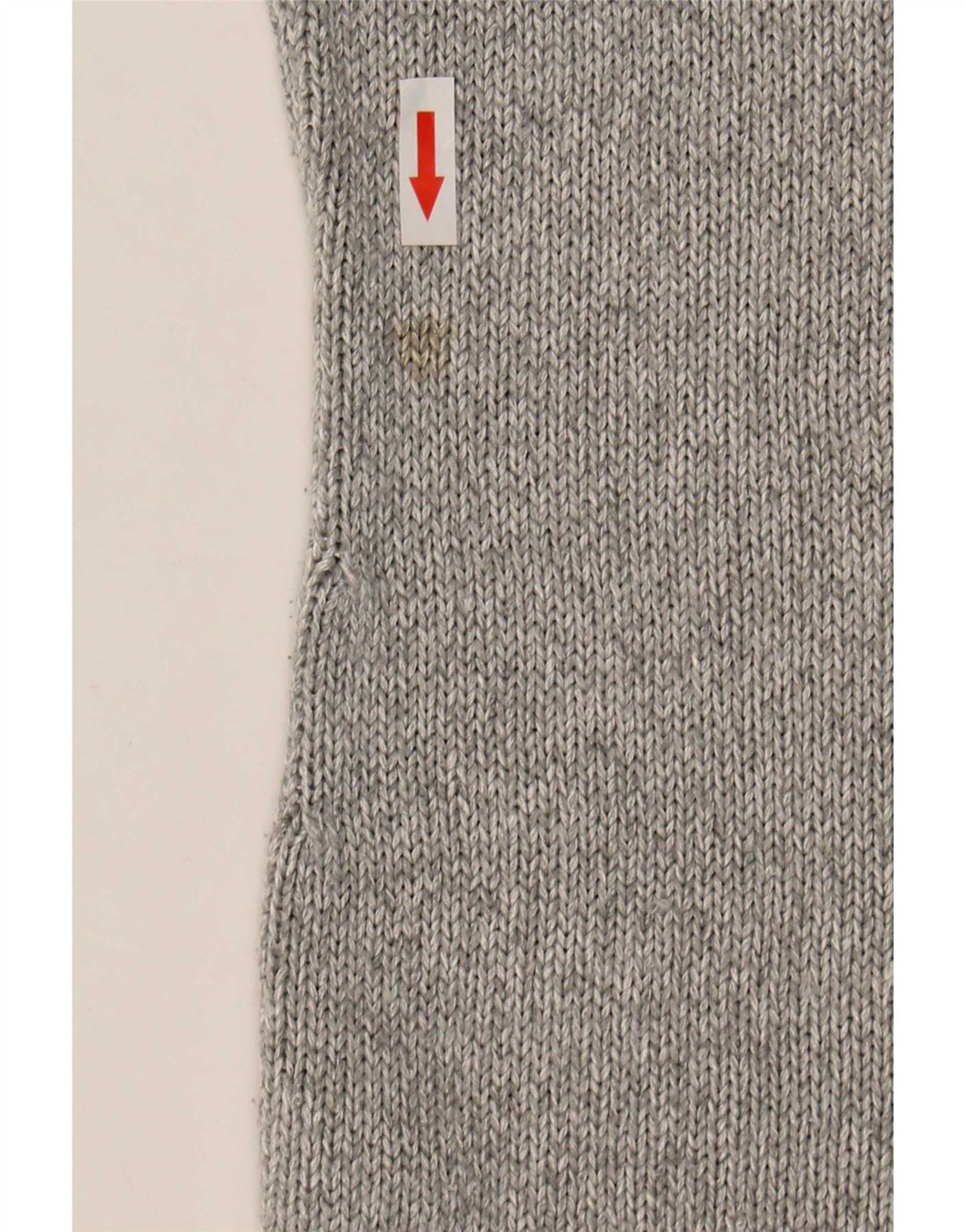 Massimo Dutti Womens Short Sleeve V-Neck Jumper Sweater UK 10 Small Grey