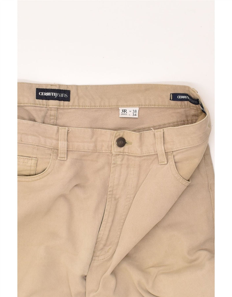 CERRUTI Mens Straight Casual Trousers W38 L34  Brown | Vintage Cerruti | Thrift | Second-Hand Cerruti | Used Clothing | Messina Hembry 