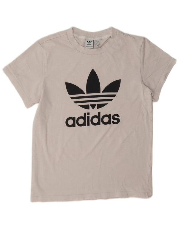 Adidas Womens Oversized Graphic T-Shirt Top UK 10 Small Pink