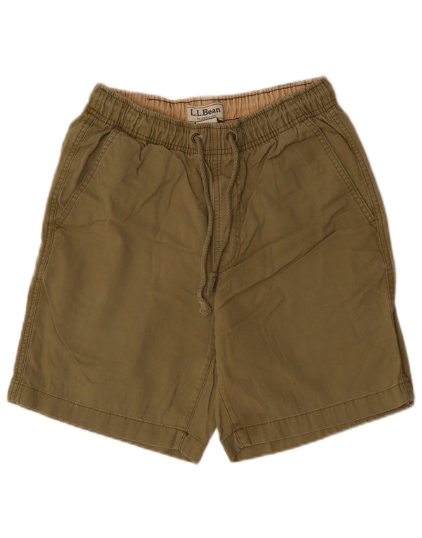 L.L.Bean Mens Classic Fit Shorts Small W27 Khaki Cotton