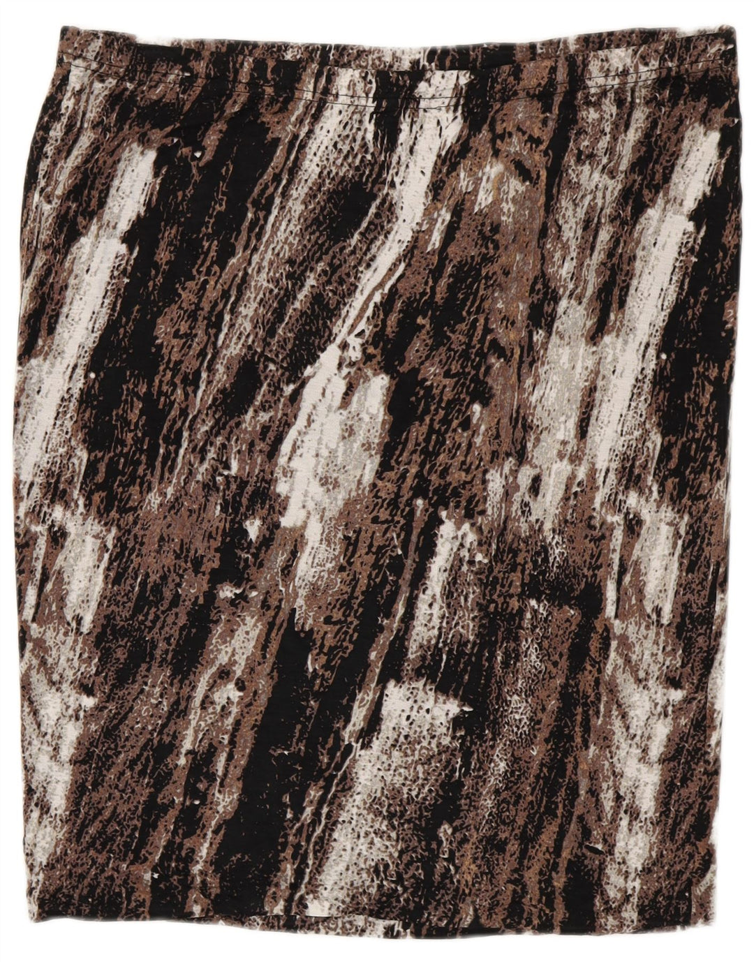 MOSSIMO Womens Straight Skirt 2XL W40 Brown Colourblock Rayon