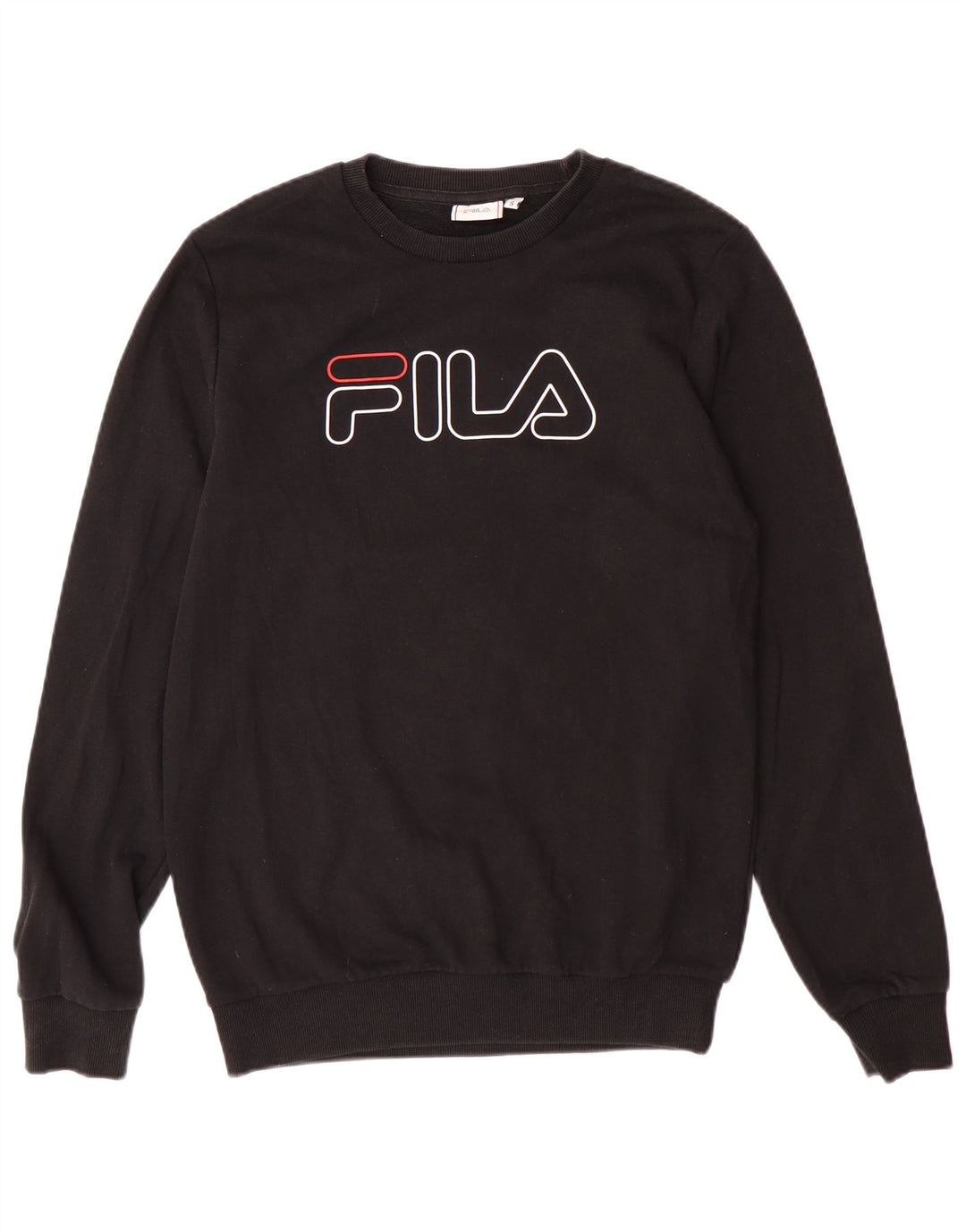 Fila Mens Graphic Sweatshirt Jumper Small Black Cotton