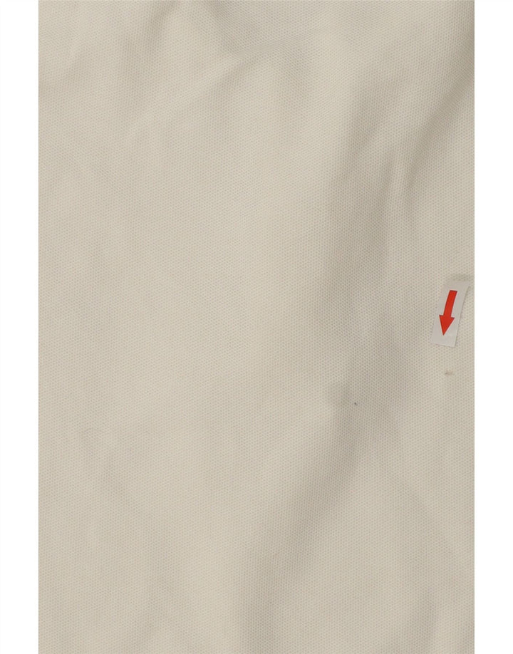 Fila Mens Polo Shirt Medium White Cotton