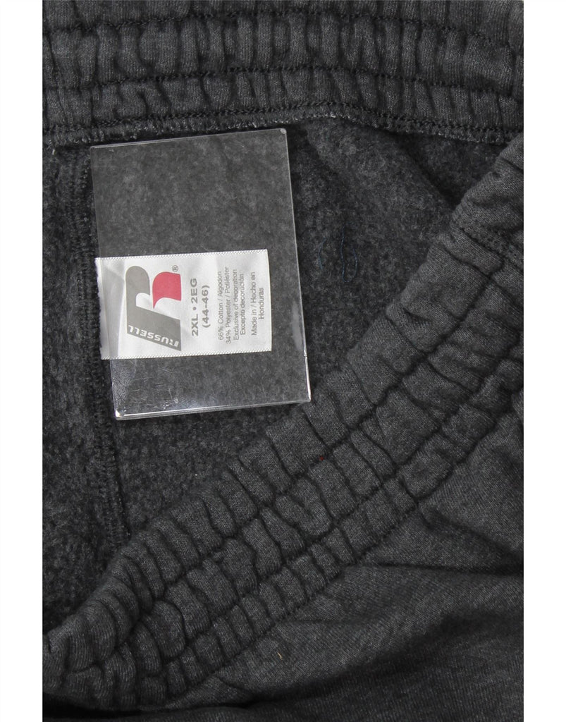 RUSSELL ATHLETIC Mens Tracksuit Trousers 2XL Grey Cotton Vintage Russell Athletic and Second-Hand Russell Athletic from Messina Hembry 