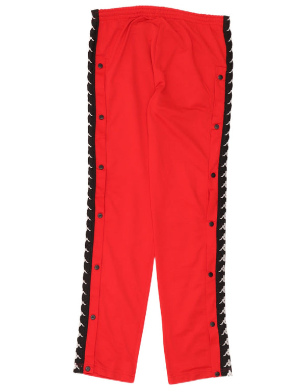 Kappa Mens Graphic Tracksuit Trousers Large W34 L34 Red Colourblock