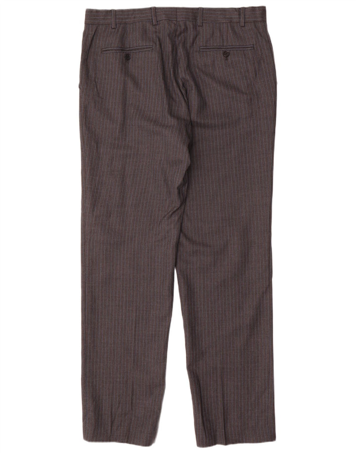 Jaeger Mens 2 Button 2 Piece Suit UK 42 XL W36 L34 Grey Pinstripe Classic