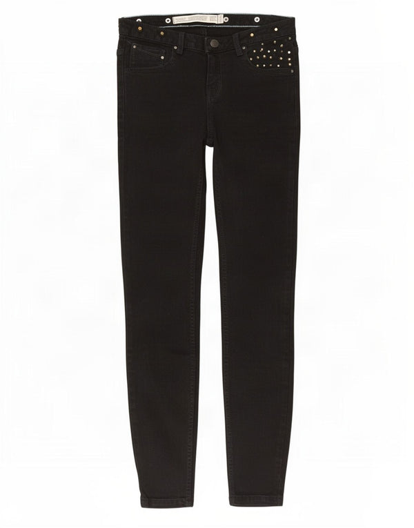Zara Womens Trafaluc Skinny Jeans EU 34 2XS W24 L28 Black Cotton