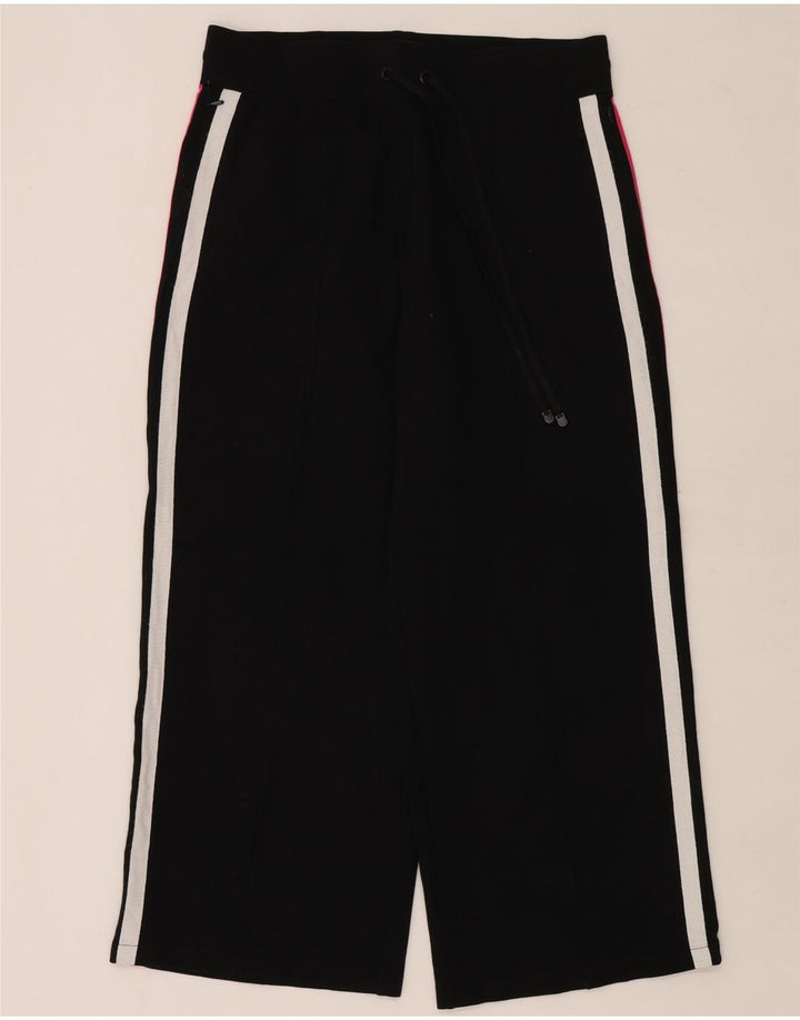 Marks & Spencer Womens Tracksuit Trousers UK 16 Large Black Colourblock