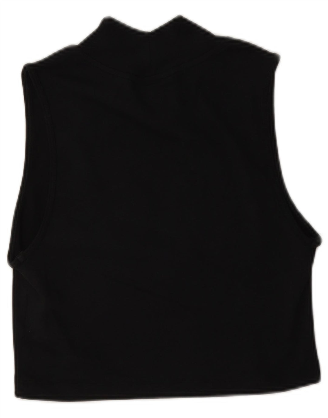 Nike Womens Crop Graphic Vest Top UK 10 Small Black Cotton