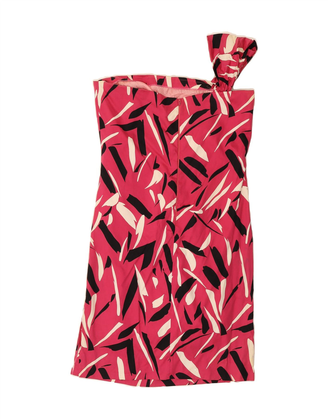 LUISA SPAGNOLI Womens One Shoulder Dress UK 12 Medium Pink Vintage Luisa Spagnoli and Second-Hand Luisa Spagnoli from Messina Hembry 