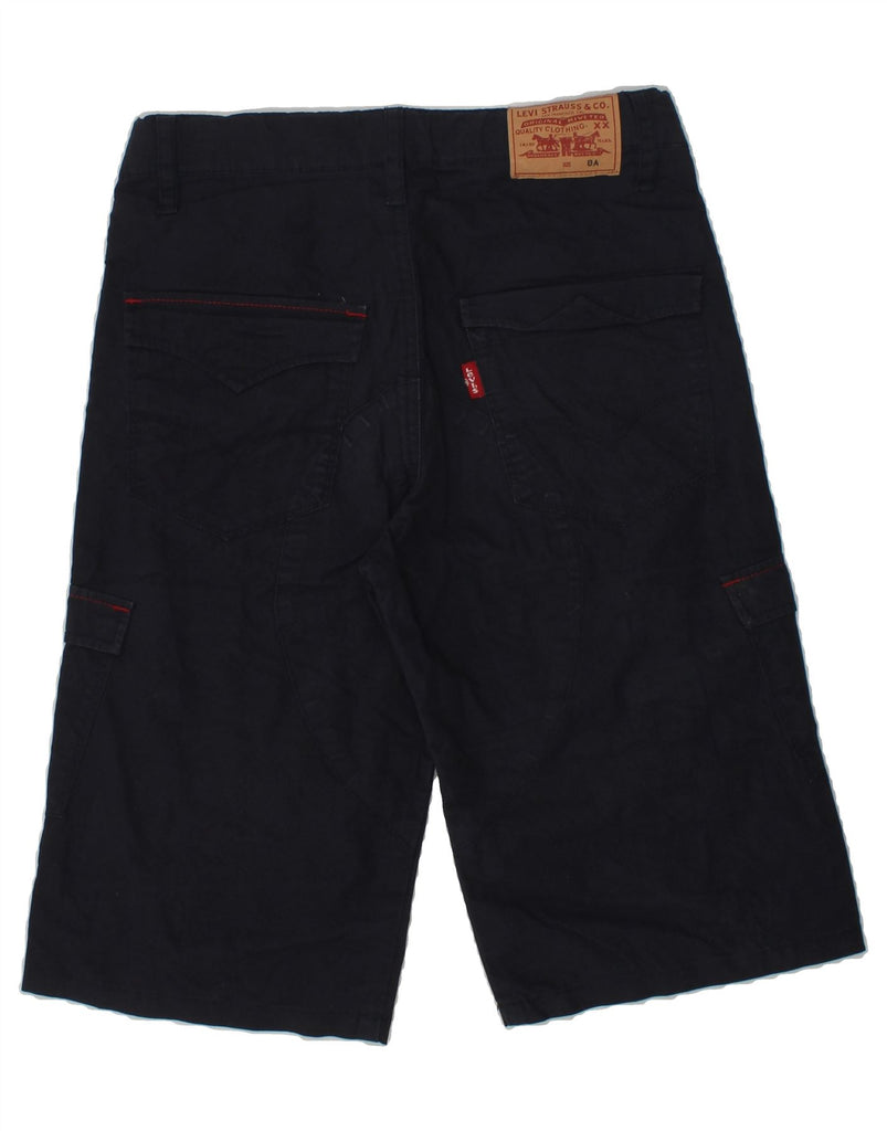 LEVI'S Boys Cargo Bermuda Shorts 7-8 Years W26 Navy Blue Cotton | Vintage Levi's | Thrift | Second-Hand Levi's | Used Clothing | Messina Hembry 