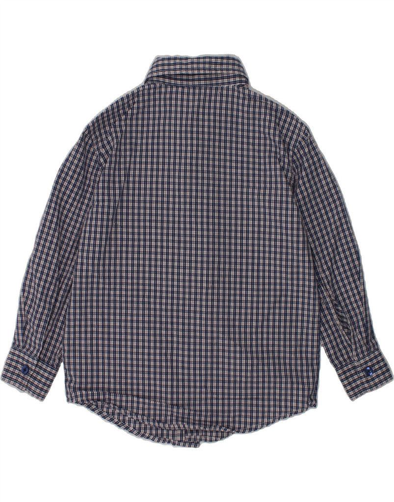 NAUTICA Boys Shirt 3-4 Years Navy Blue Check Cotton | Vintage Nautica | Thrift | Second-Hand Nautica | Used Clothing | Messina Hembry 