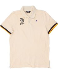 K-WAY Mens Graphic Polo Shirt Medium Beige