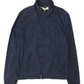 Tommy Hilfiger Mens Bomber Jacket UK 42 XL Navy Blue Cotton