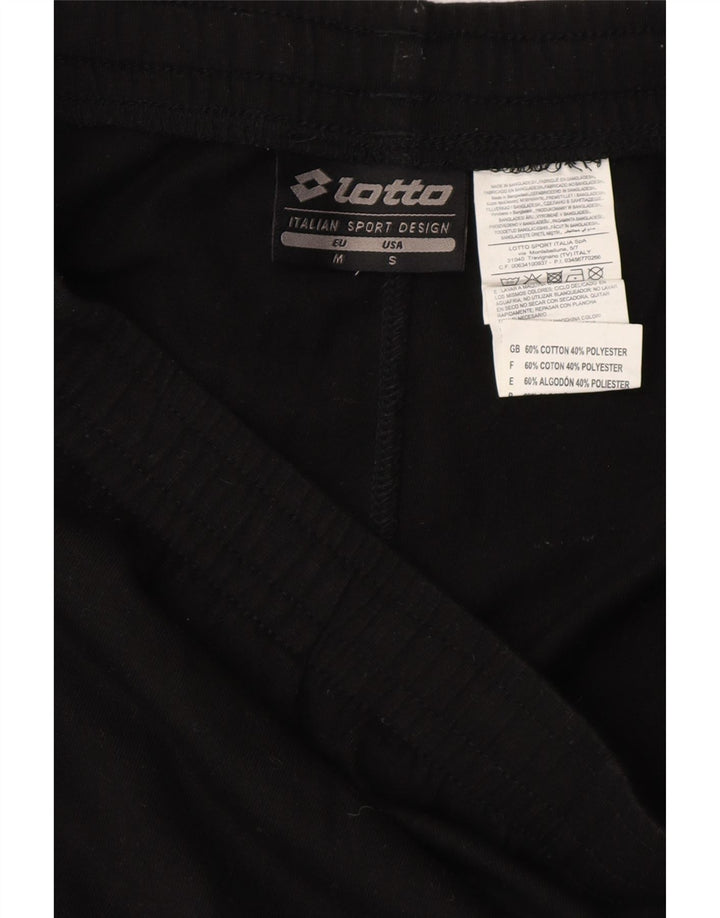 LOTTO Mens Sport Shorts Medium Black Cotton